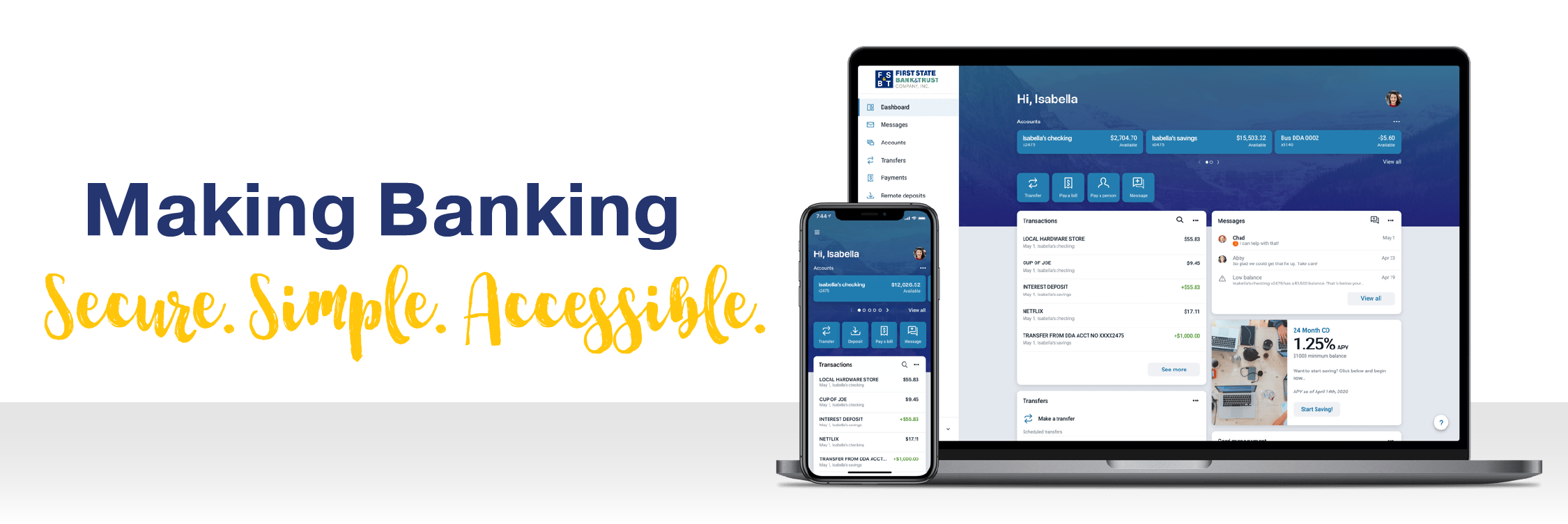Making Banking Secure. Simple. Accessible.